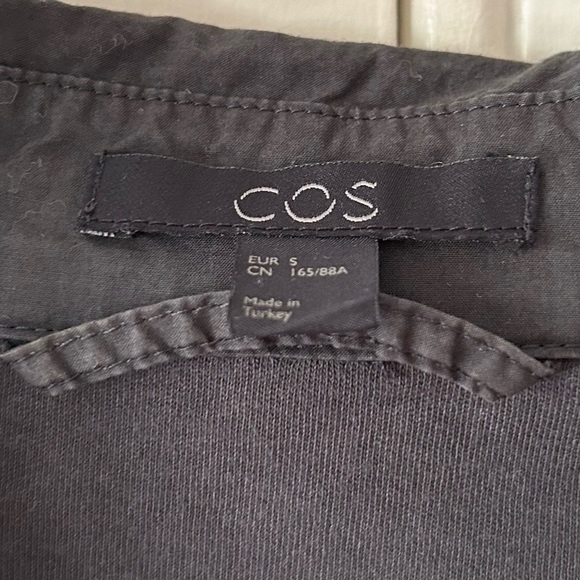 COS BELTED SHIRT DRESS IN DARK GREEN - Picture 6 of 6